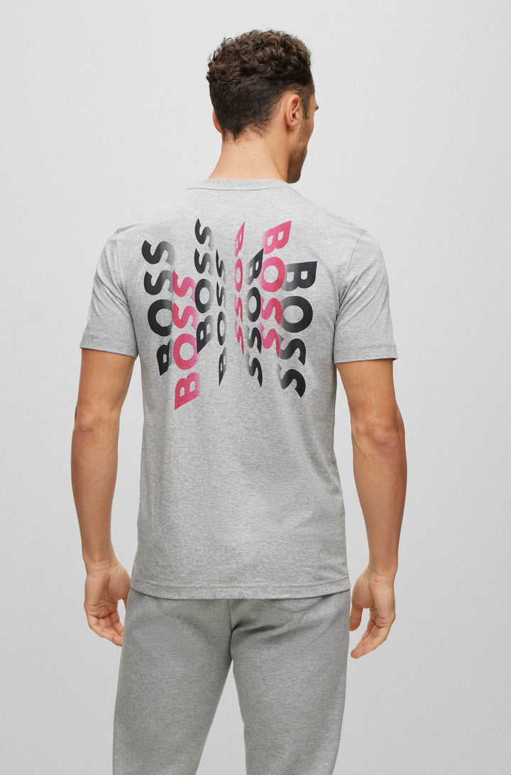 BOSS Regular Fit T-Shirts in Cotton - TEE 7 10213473 01-50491448- Concorde Fashion#color_grey-059