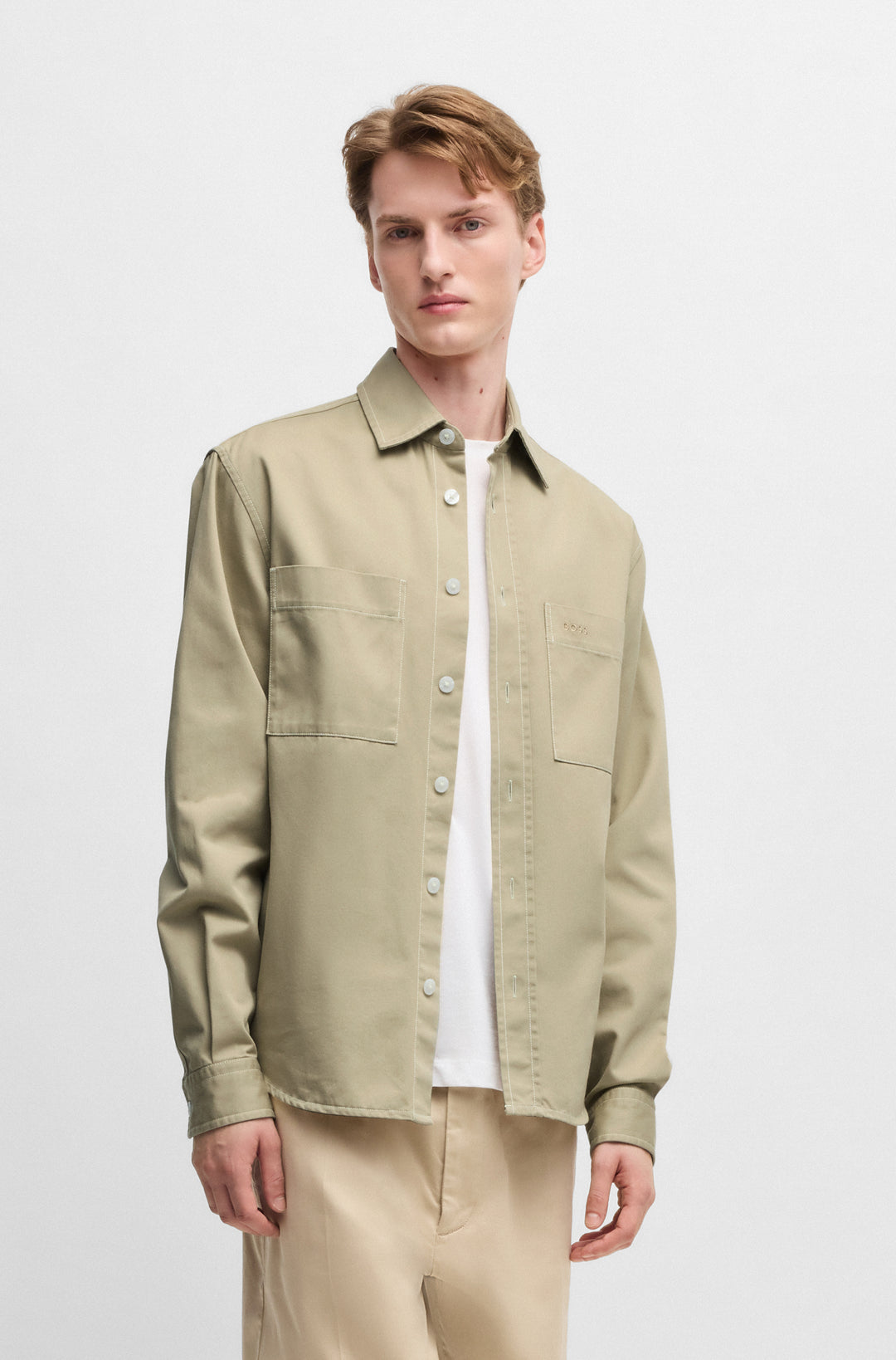 BOSS Casual Shirts Relaxed Fit in Cotton - C-OWEN-2PP-E-C1-243 10214290 02-50534540- Concorde Fashion#color_beige-275