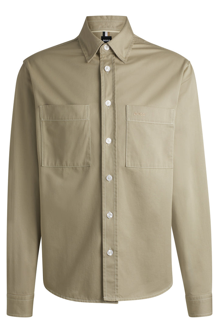 BOSS Casual Shirts Relaxed Fit in Cotton - C-OWEN-2PP-E-C1-243 10214290 02-50534540- Concorde Fashion#color_beige-275
