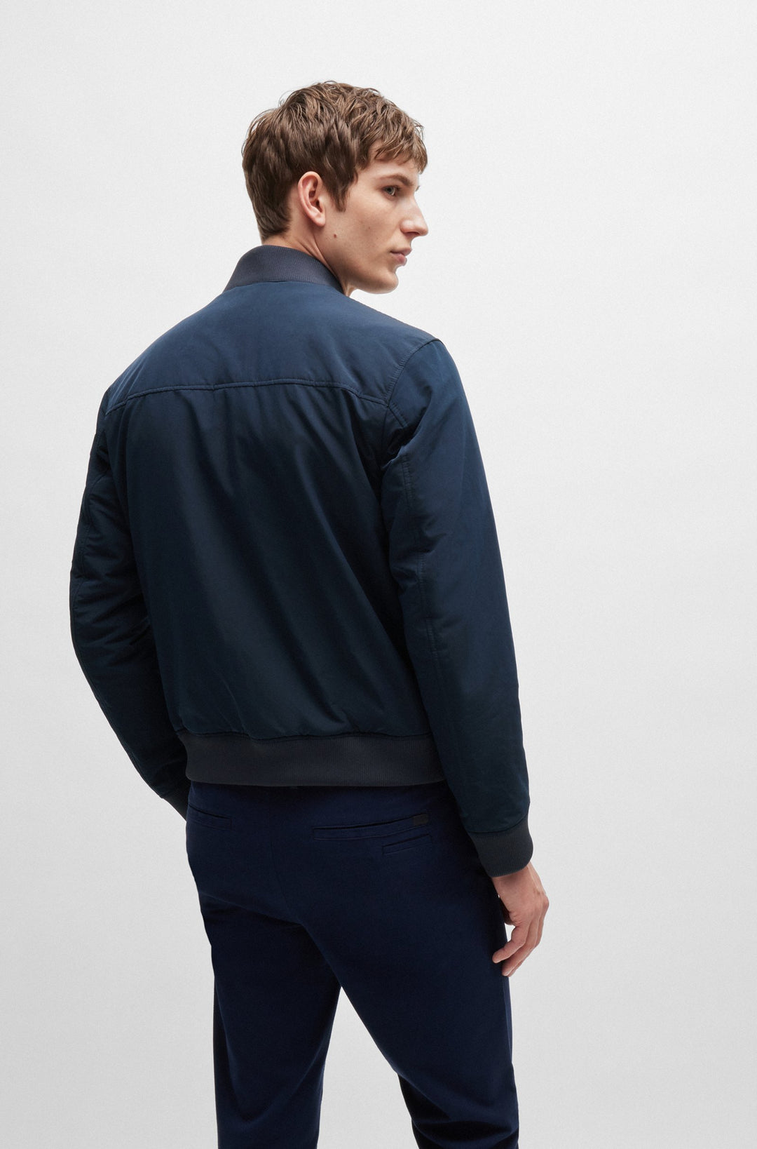 BOSS Casual Jackets Regular Fit in Polyester Mix - H-COMBER 10214498 01-50519981- Concorde Fashion#color_navy-404