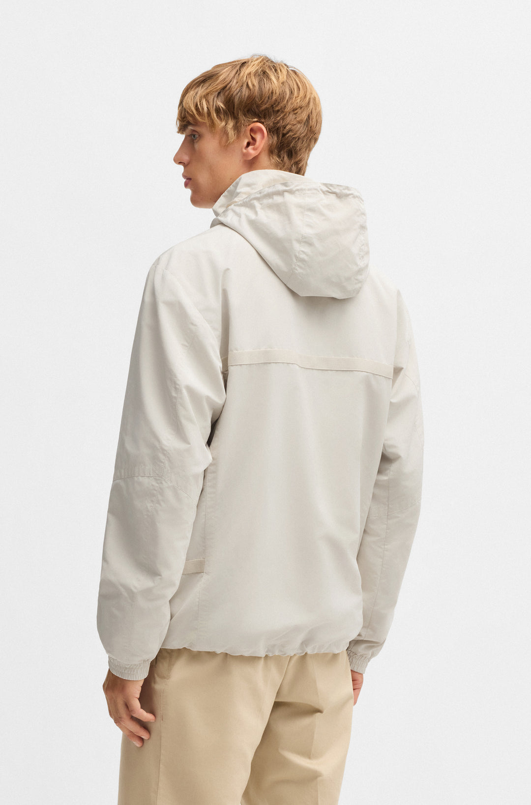 BOSS Casual Jackets Regular Fit in Polyester Mix - H-CEVENTO 10214498 01-50529864- Concorde Fashion#color_white-131
