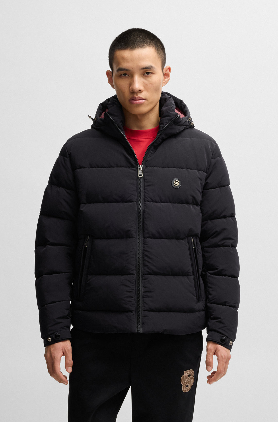 BOSS Casual Jackets Regular Fit in Polyester Mix - CUNOL_LNY 10214498 01-50534440- Concorde Fashion#color_black-001