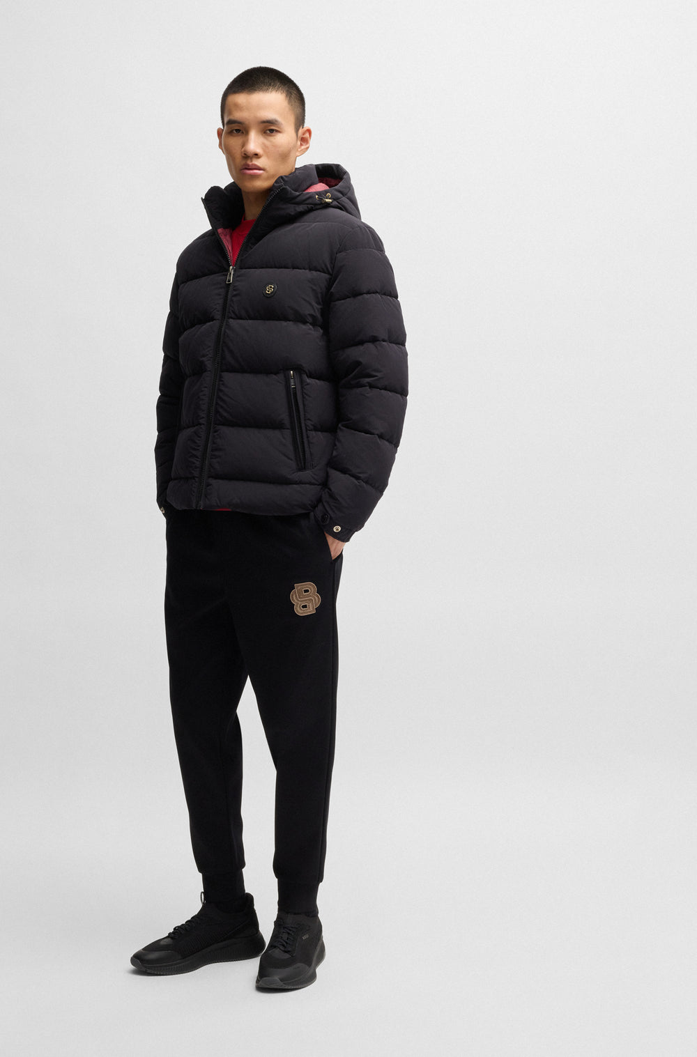 BOSS Casual Jackets Regular Fit in Polyester Mix - CUNOL_LNY 10214498 01-50534440- Concorde Fashion#color_black-001