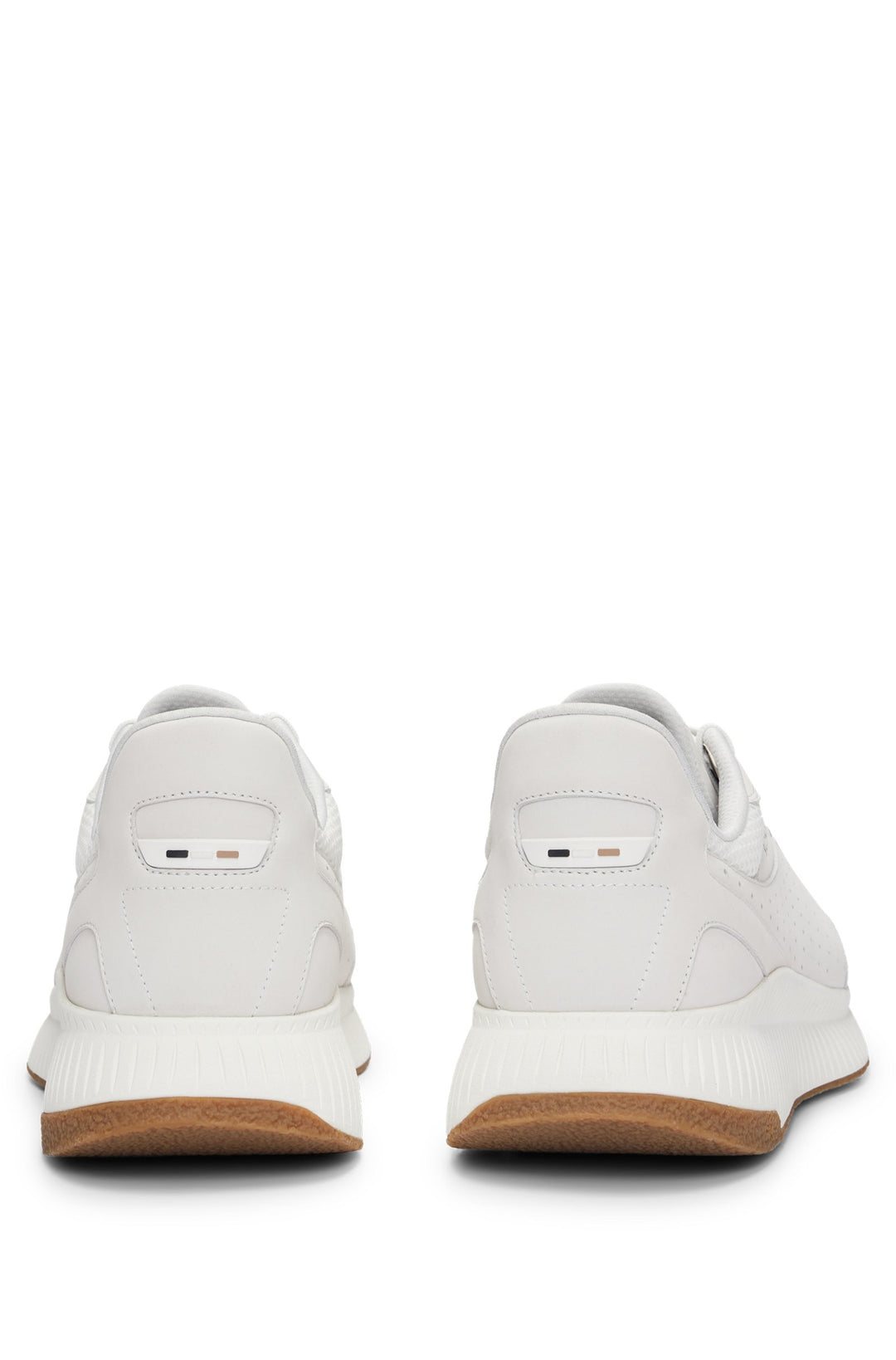BOSS Standard Sole Sneakers in Leather - TTNM EVO_RUNN_NUME 10214613 01-50517313- Concorde Fashion#color_white-102