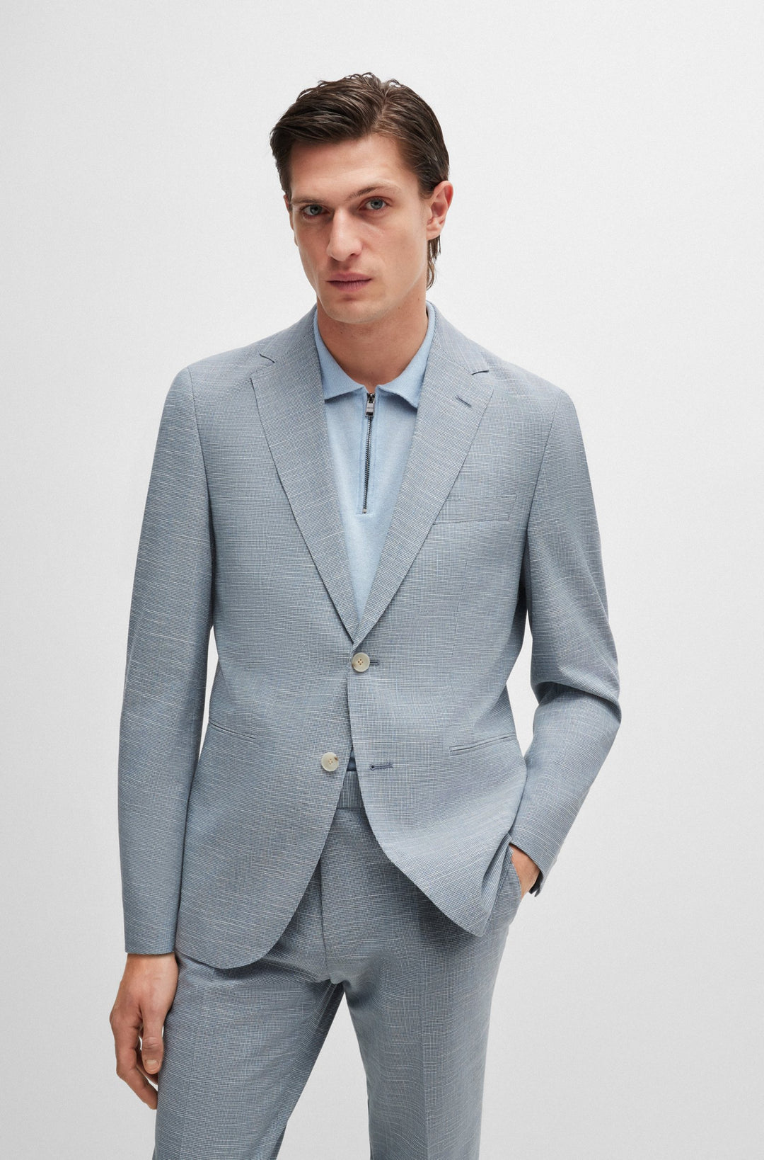 BOSS Suits  in Wool Mix - C-JECKSON-2PCS-243 10215479 01-50521669- Concorde Fashion#color_blue-490