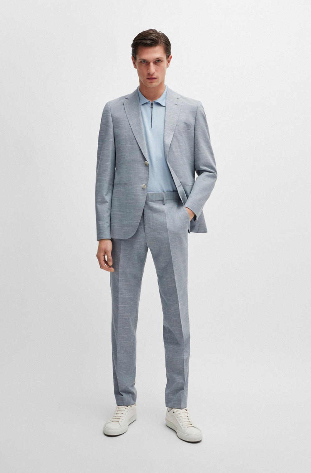 BOSS Suits  in Wool Mix - C-JECKSON-2PCS-243 10215479 01-50521669- Concorde Fashion#color_blue-490