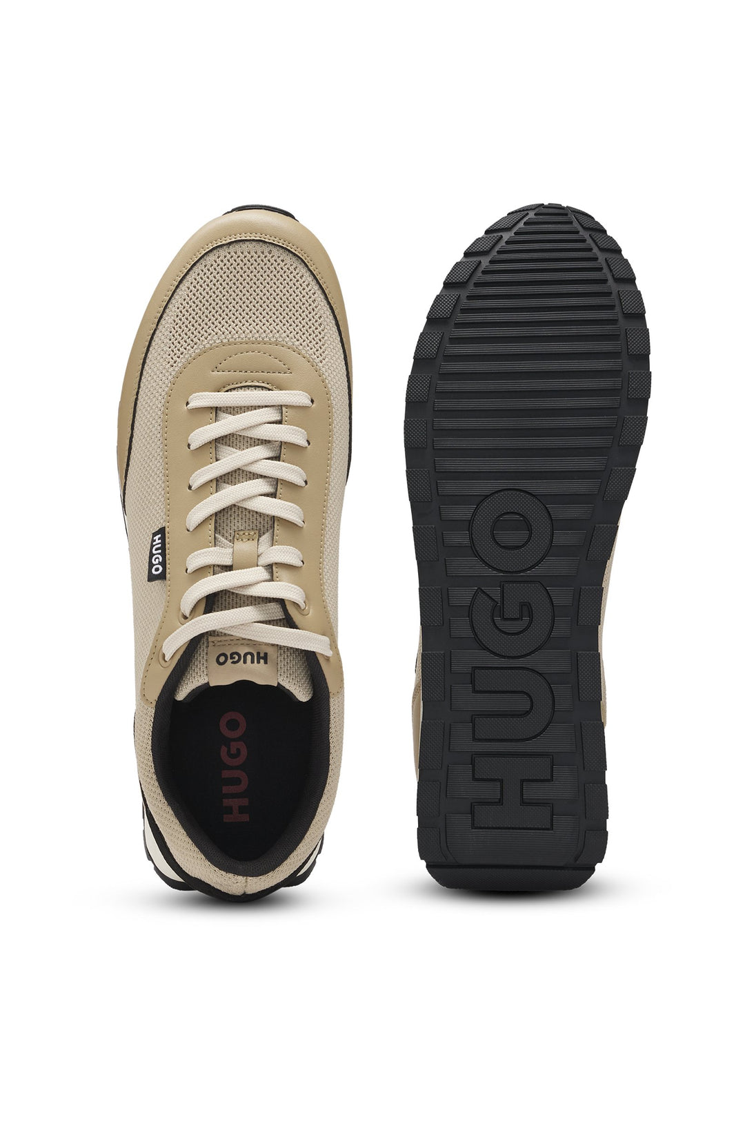 HUGO Sneakers  in Polyester Mix - ICELIN_RUNN_KNPU 10216850 01-50541682- Concorde Fashion#color_beige-285