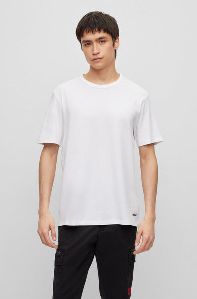 HUGO T-Shirts Regular Fit in Cotton - DOZY 10217381 01-50480434- Concorde Fashion#color_white-100