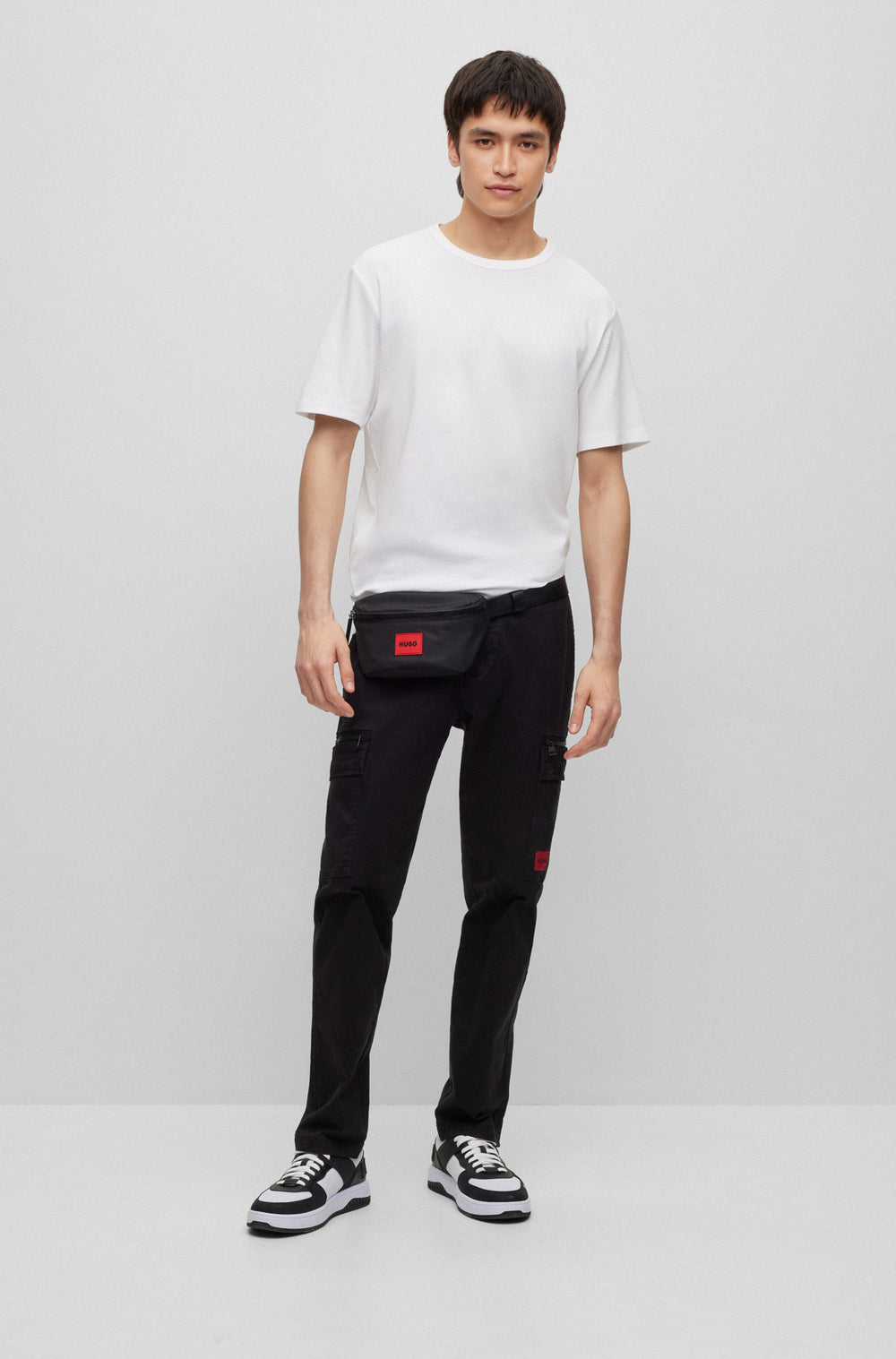 HUGO T-Shirts Regular Fit in Cotton - DOZY 10217381 01-50480434- Concorde Fashion#color_white-100