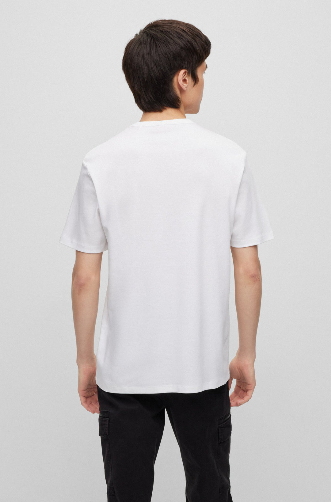 HUGO T-Shirts Regular Fit in Cotton - DOZY 10217381 01-50480434- Concorde Fashion#color_white-100
