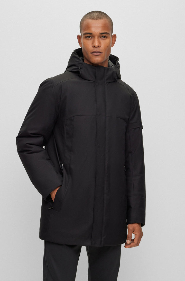 BOSS Regular Fit Casual Jackets in Polyester - J_TERRA 10218748 01-50497647- Concorde Fashion#color_black-001