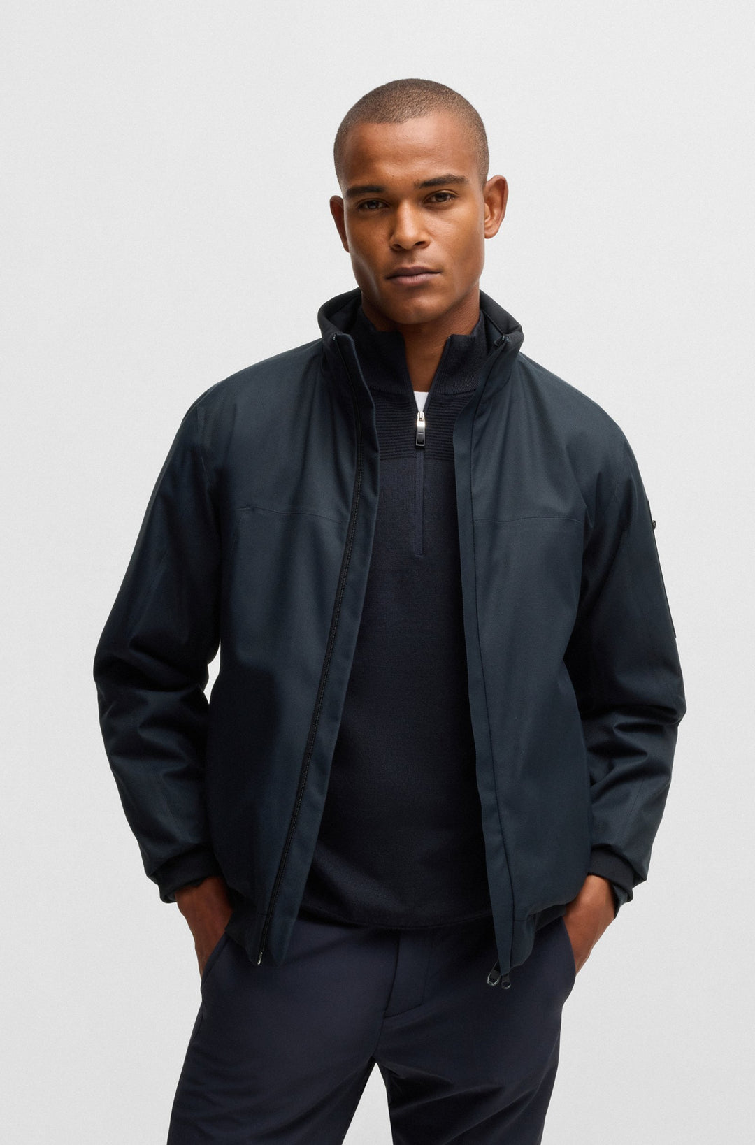 BOSS Casual Jackets  in Polyester - J_JORD 10218748 01-50515108- Concorde Fashion#color_navy-402