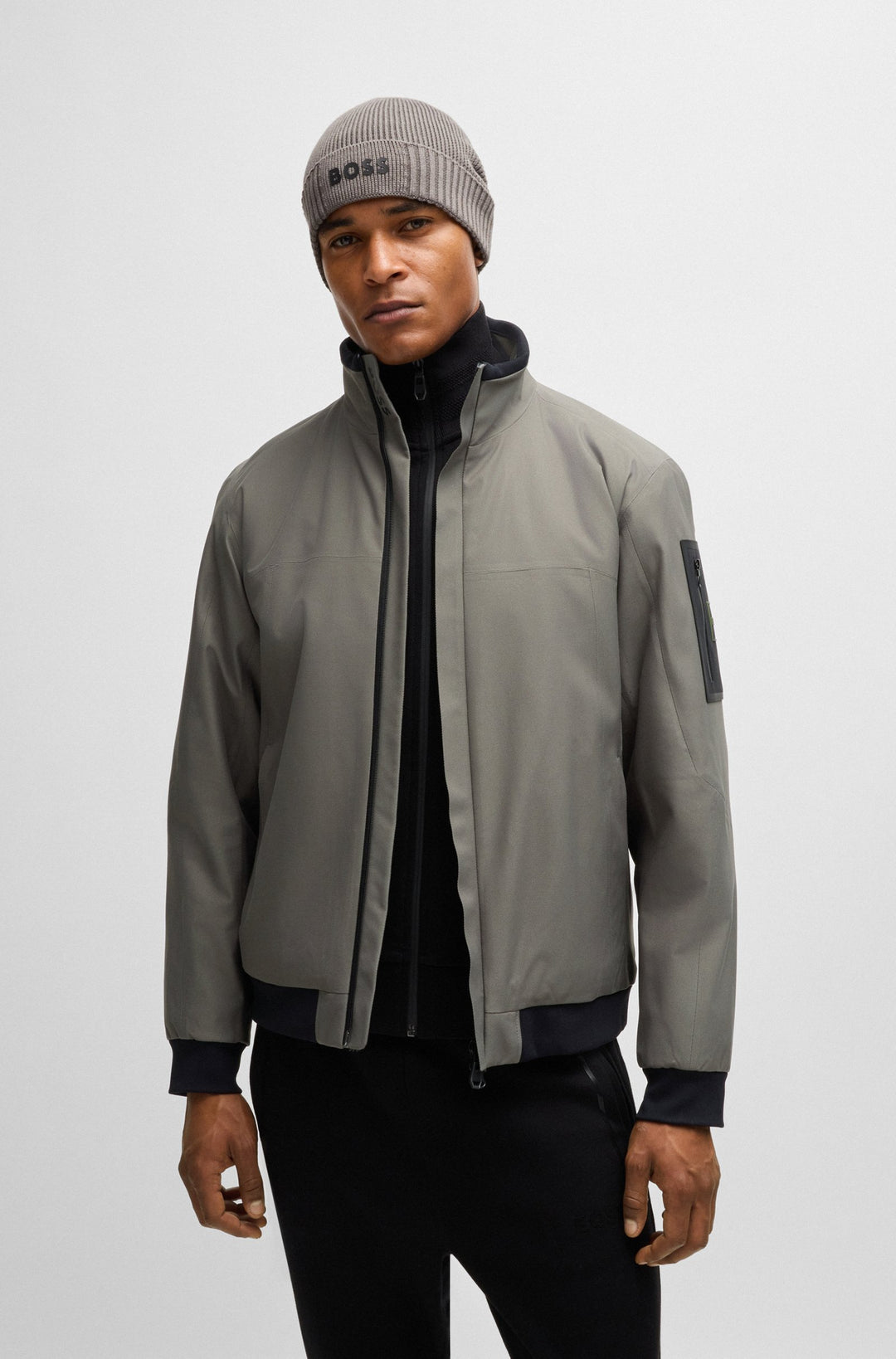 BOSS Casual Jackets  in Polyester - J_JORD 10218748 01-50515108- Concorde Fashion#color_grey-056