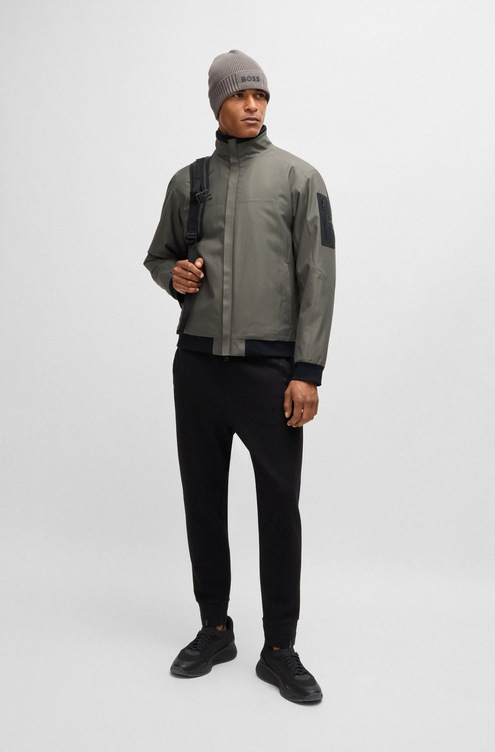 BOSS Casual Jackets  in Polyester - J_JORD 10218748 01-50515108- Concorde Fashion#color_grey-056