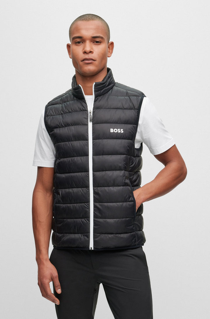 BOSS Vests Regular Fit in Nylon - V_THOR 10220462 01-50472473- Concorde Fashion#color_black-002