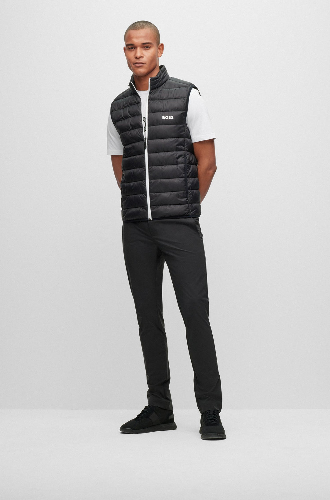 BOSS Vests Regular Fit in Nylon - V_THOR 10220462 01-50472473- Concorde Fashion#color_black-002