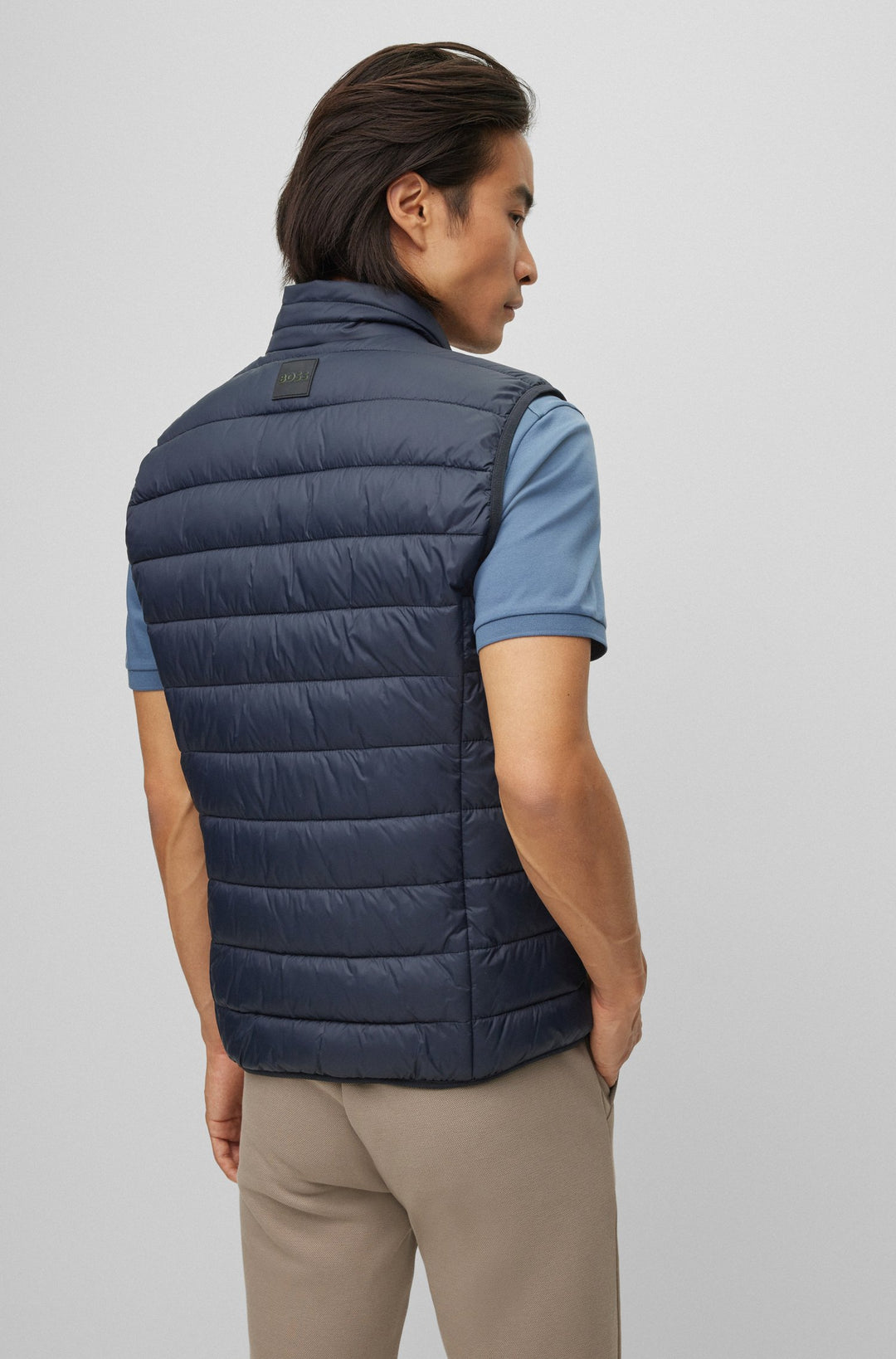 BOSS Vests Regular Fit in Nylon - V_THOR 10220462 01-50472473- Concorde Fashion#color_navy-402