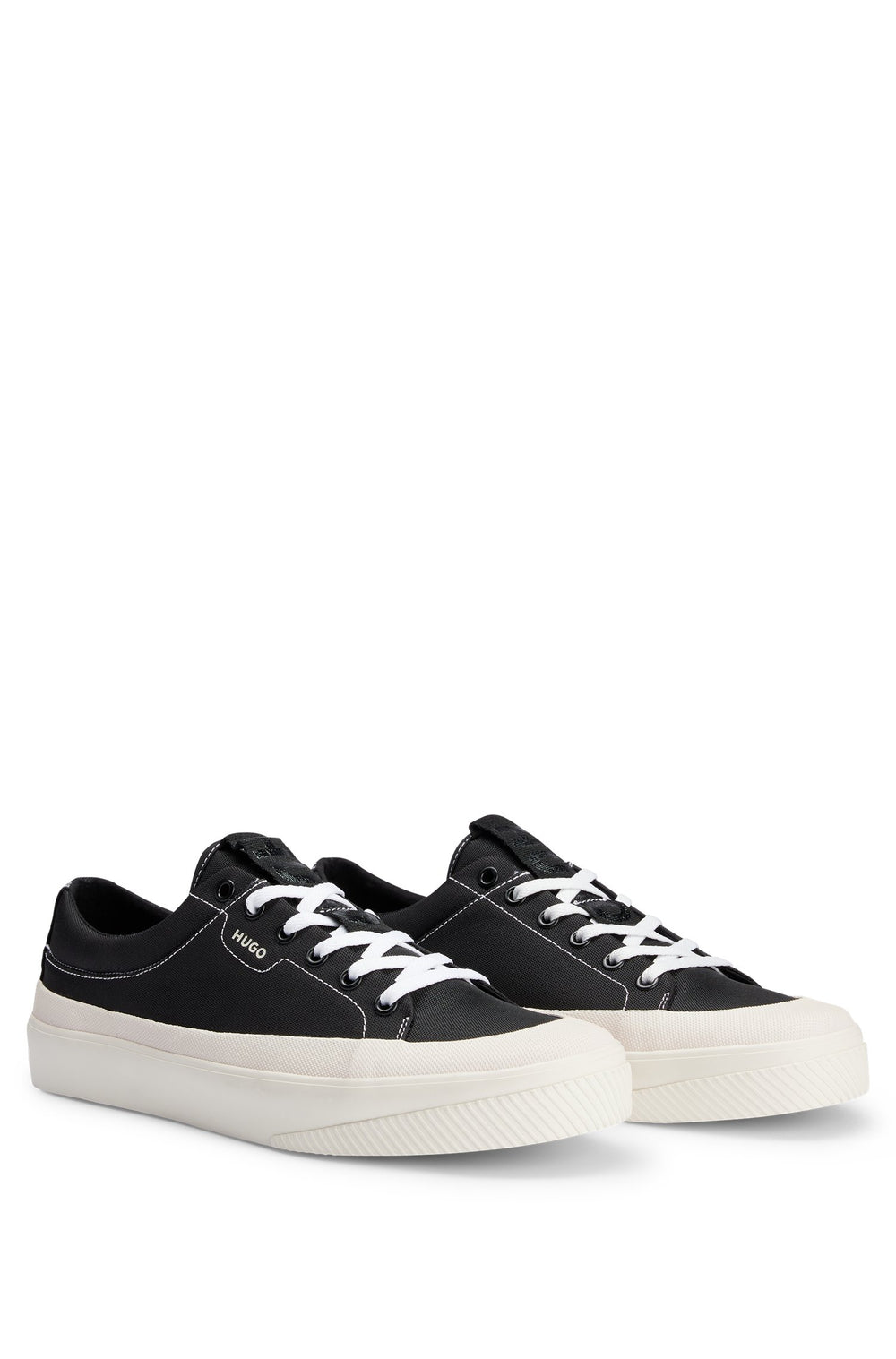 HUGO Standard Sole Sneakers in Polyester - DYER_TENN_NYBM 10221518 01-50474925- Concorde Fashion#color_black-001