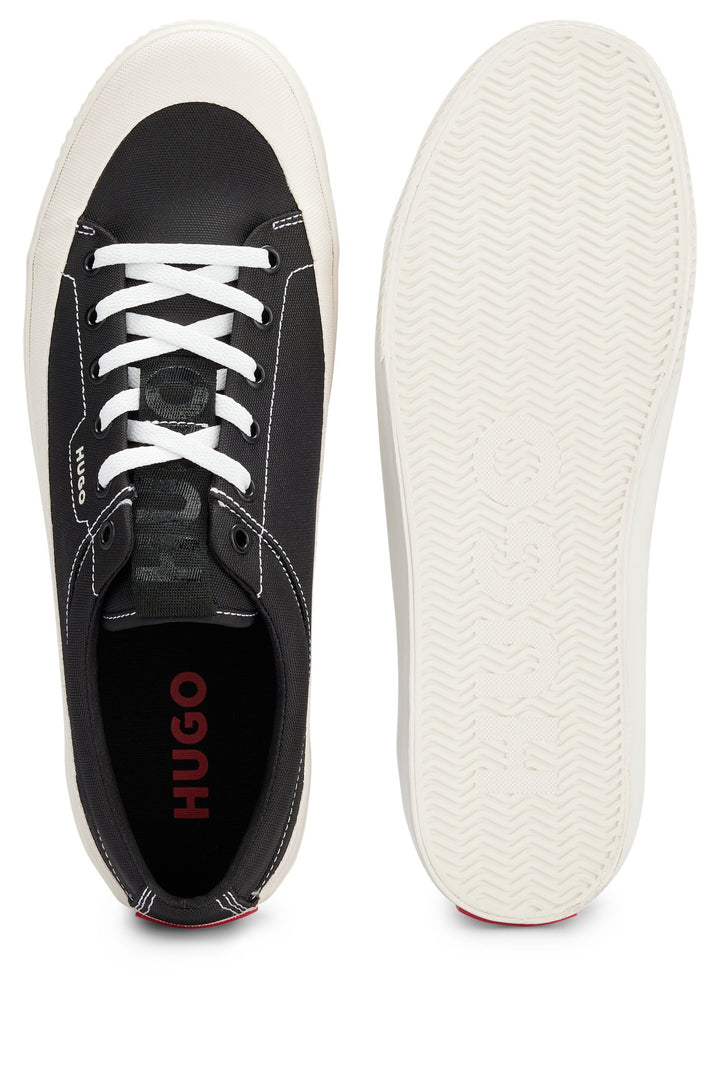 HUGO Standard Sole Sneakers in Polyester - DYER_TENN_NYBM 10221518 01-50474925- Concorde Fashion#color_black-001