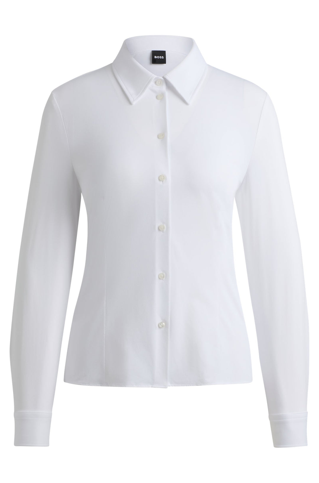 BOSS Extra-Slim Fit Blouses in Nylon - BOANNA 10225157 01-50518181- Concorde Fashion#color_white-100