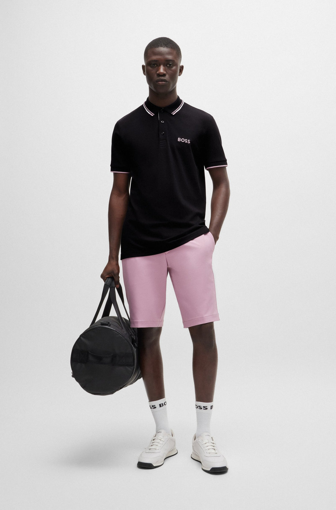 BOSS Regular Fit Polos in cotton mix - PADDY PRO 10226584 01-50469102- Concorde Fashion#color_navy-405
