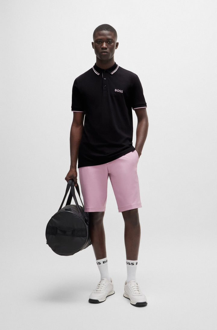 BOSS Regular Fit Polos in cotton mix - PADDY PRO 10226584 01-50469102- Concorde Fashion#color_navy-405
