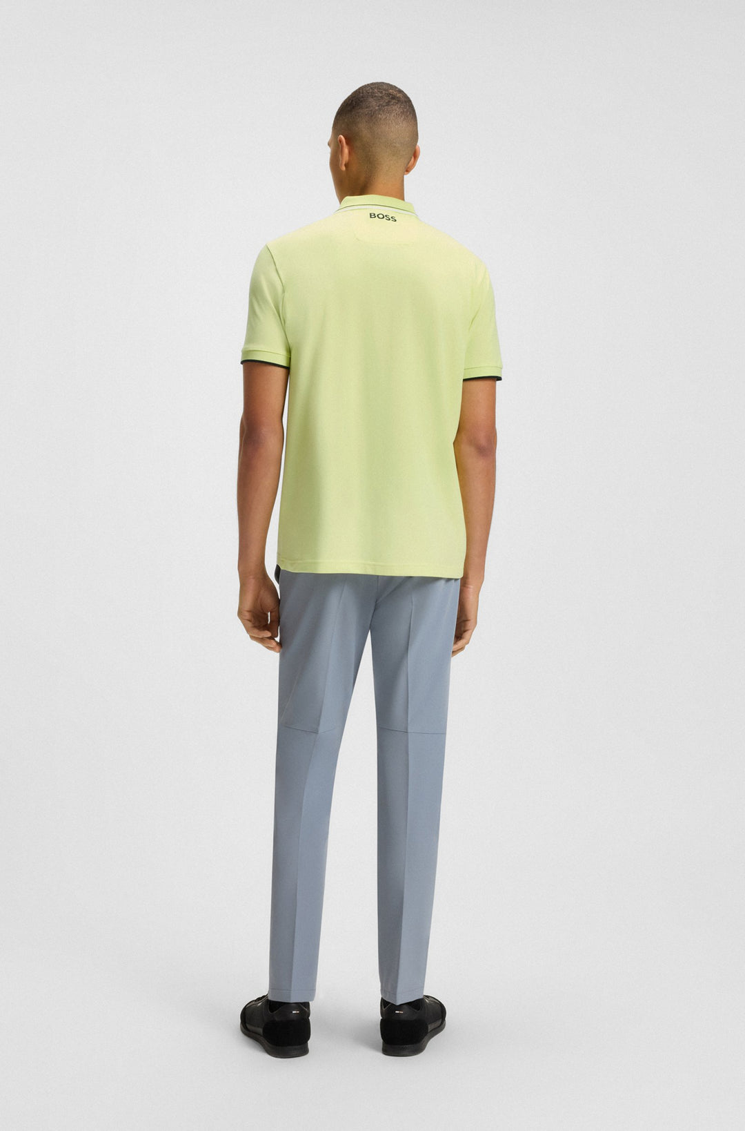 BOSS Regular Fit Polos in cotton mix - PADDY PRO 10226584 01-50469102- Concorde Fashion#color_green-338