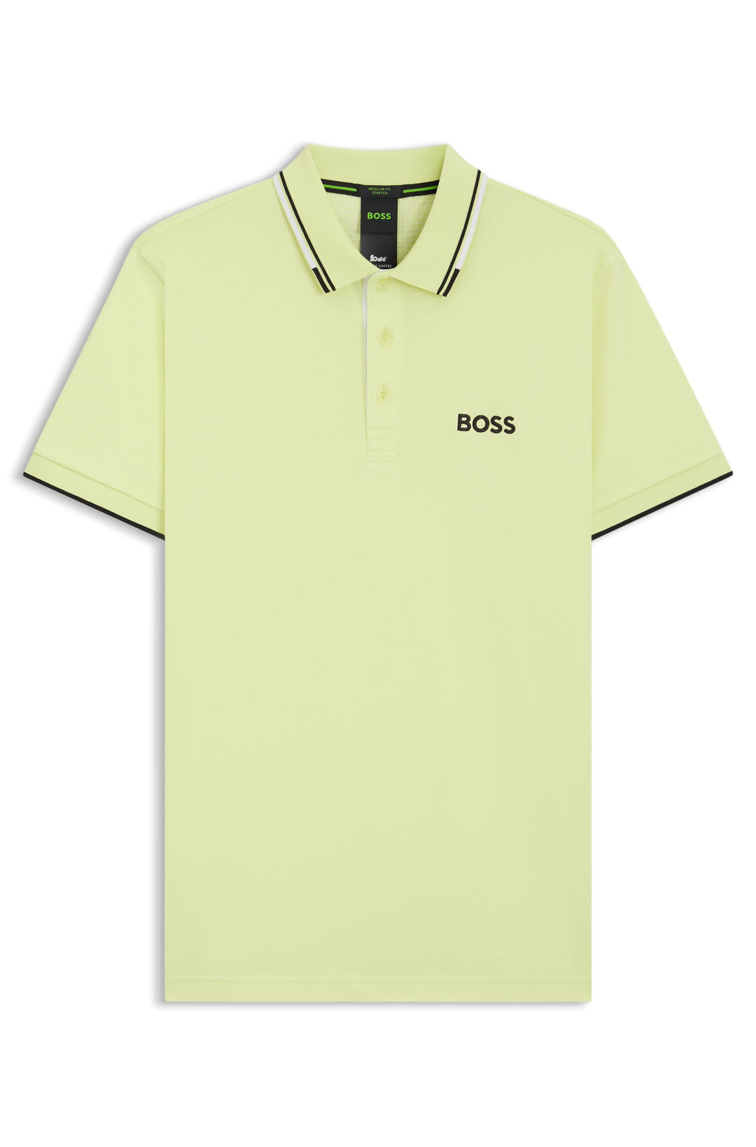 BOSS Regular Fit Polos in cotton mix - PADDY PRO 10226584 01-50469102- Concorde Fashion#color_green-338