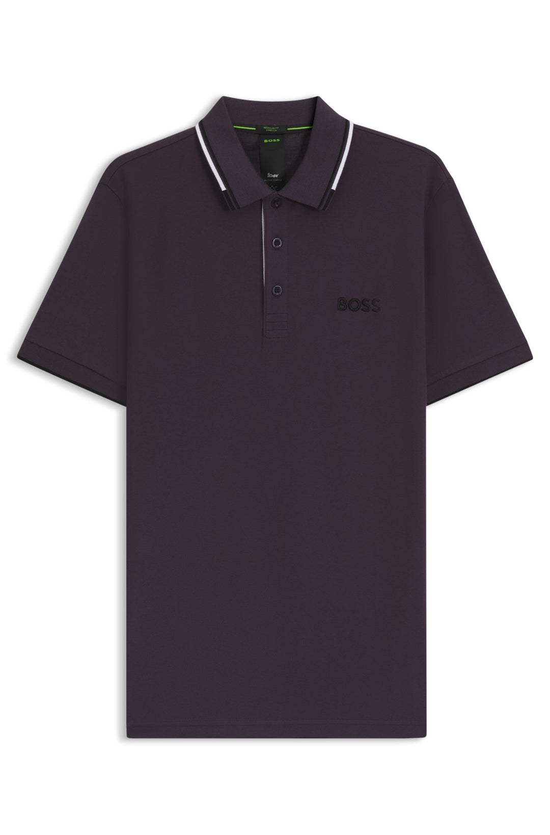 BOSS Regular Fit Polos in cotton mix - PADDY PRO 10226584 01-50469102- Concorde Fashion#color_purple-517