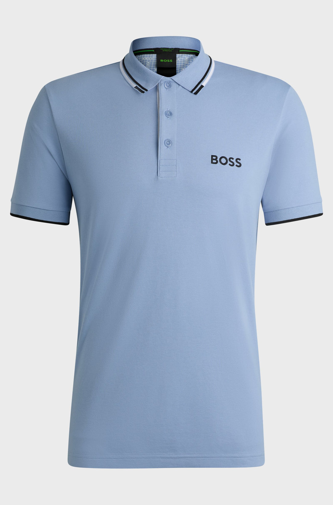 BOSS Regular Fit Polos in cotton mix - PADDY PRO 10226584 01-50469102- Concorde Fashion#color_blue-498