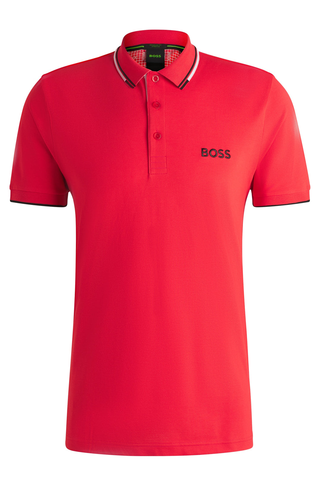 BOSS Regular Fit Polos in cotton mix - PADDY PRO 10226584 01-50469102- Concorde Fashion#color_Red-641