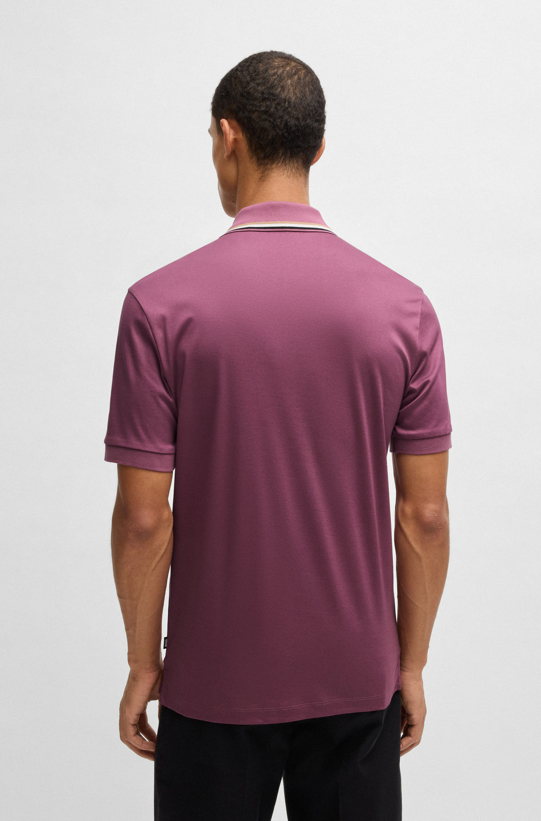 BOSS Polos Slim Fit in Cotton - PENROSE 38 10228475 01-50469360- Concorde Fashion#color_purple-524