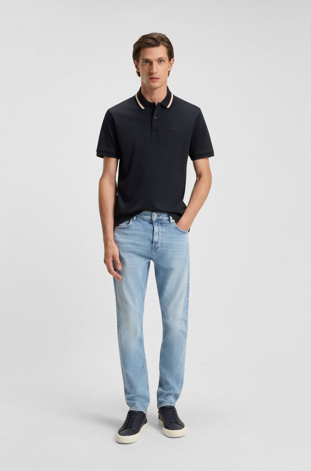 BOSS Polos Slim Fit - PENROSE 38 50469360Concorde Fashion#color_navy-404