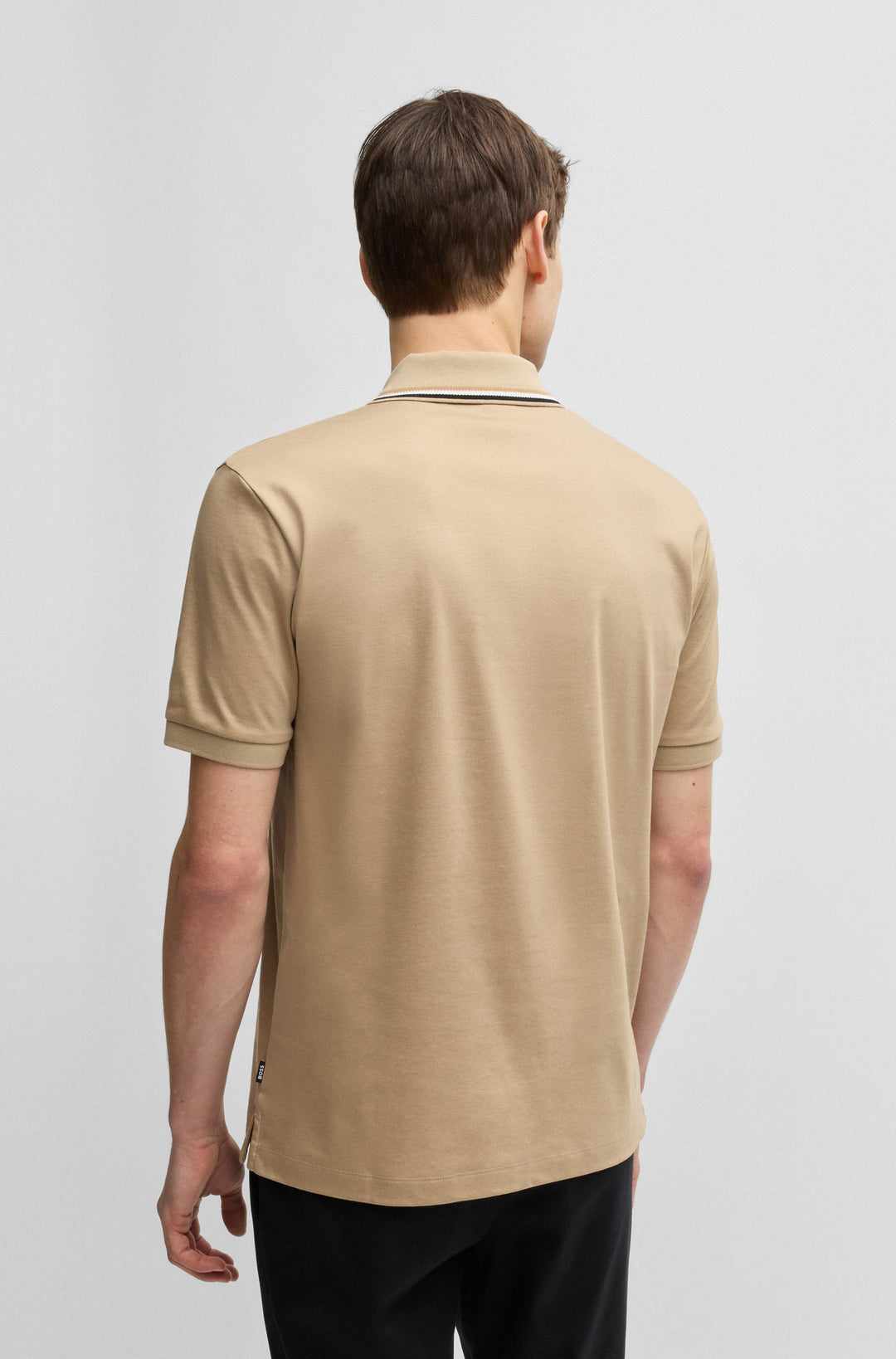 BOSS Polos Slim Fit in Cotton - PENROSE 38 10228475 01-50469360- Concorde Fashion#color_beige-275