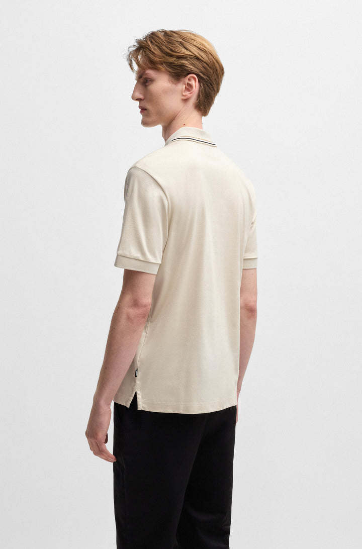 BOSS Polos Slim Fit in Cotton - PENROSE 38 10228475 01-50469360 - Concorde Fashion#color_white-131