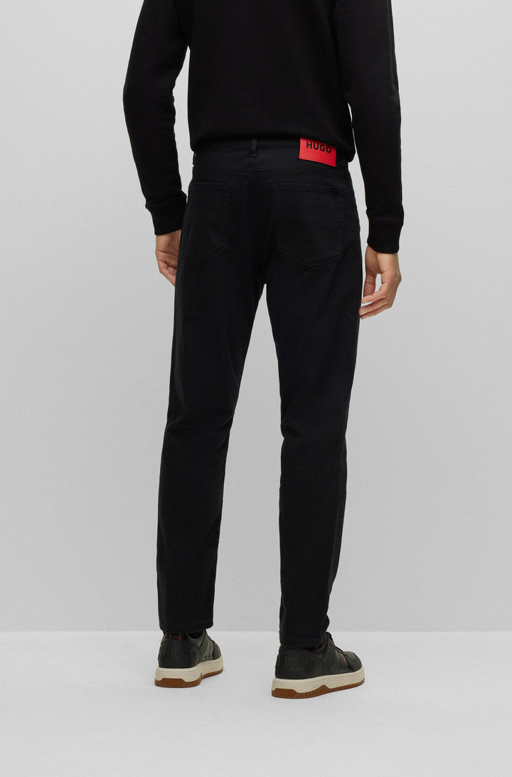 HUGO Tapered Fit Jeans in Cotton Mix - HUGO 634 10228823 01-50488853- Concorde Fashion#color_black-001