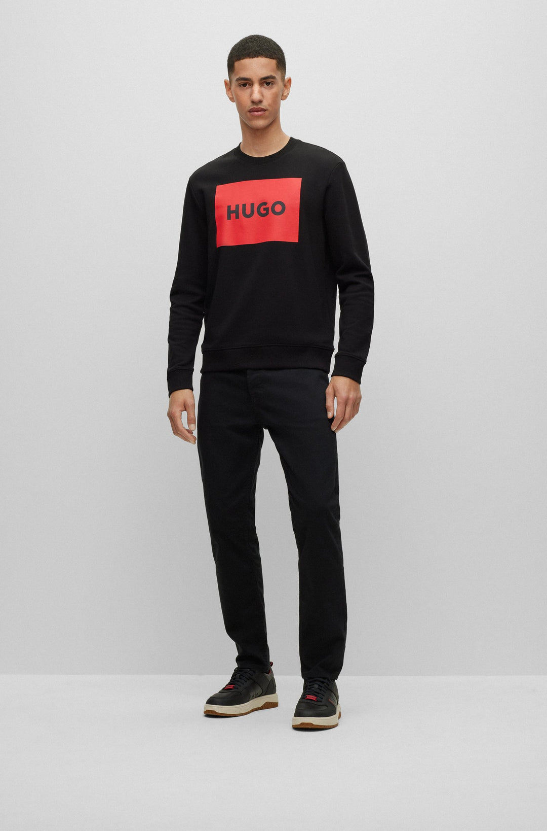 HUGO Tapered Fit Jeans in Cotton Mix - HUGO 634 10228823 01-50488853- Concorde Fashion#color_black-001