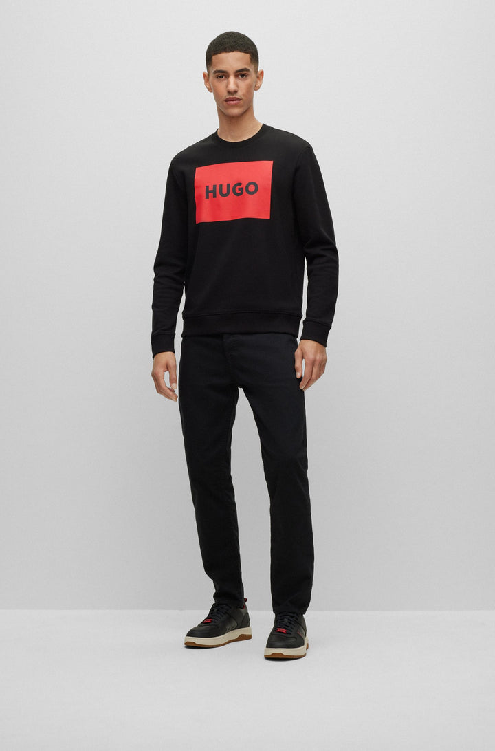 HUGO Tapered Fit Jeans in Cotton Mix - HUGO 634 10228823 01-50488853- Concorde Fashion#color_black-001
