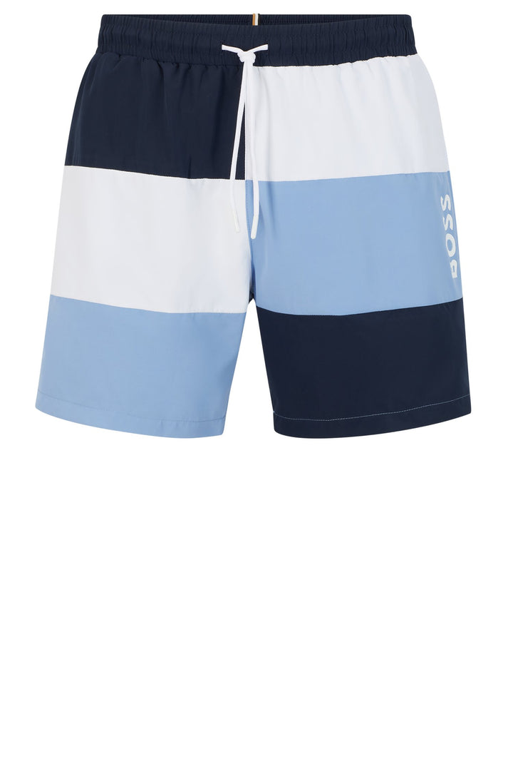 BOSS Regular Fit Shorts in Polyester - COURT 10229242 01-50491592- Concorde Fashion#color_navy-404