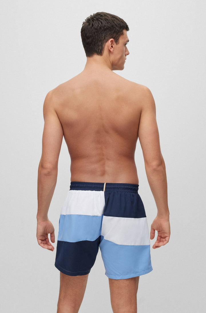 BOSS Regular Fit Shorts in Polyester - COURT 10229242 01-50491592- Concorde Fashion#color_navy-404