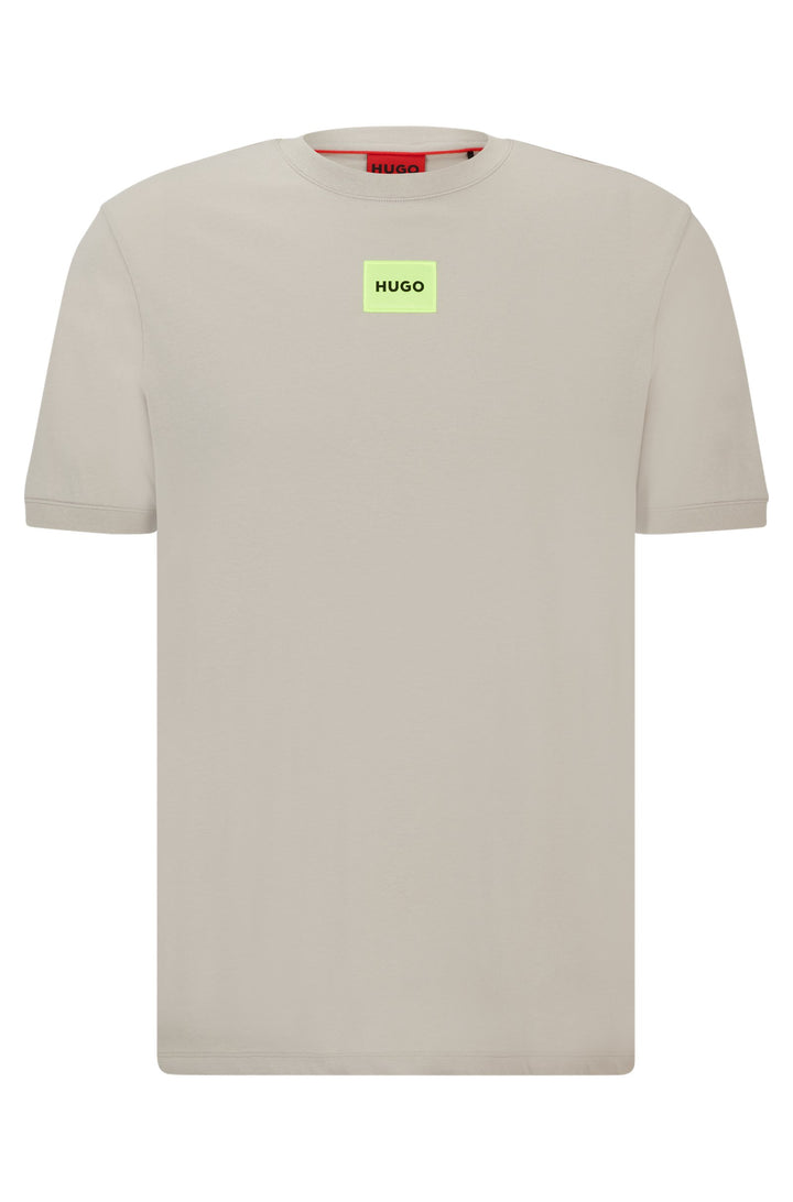 HUGO RED Regular Fit T-Shirts in Cotton - DIRAGOLINO212 10229761 01-50447978- Concorde Fashion#color_grey-055