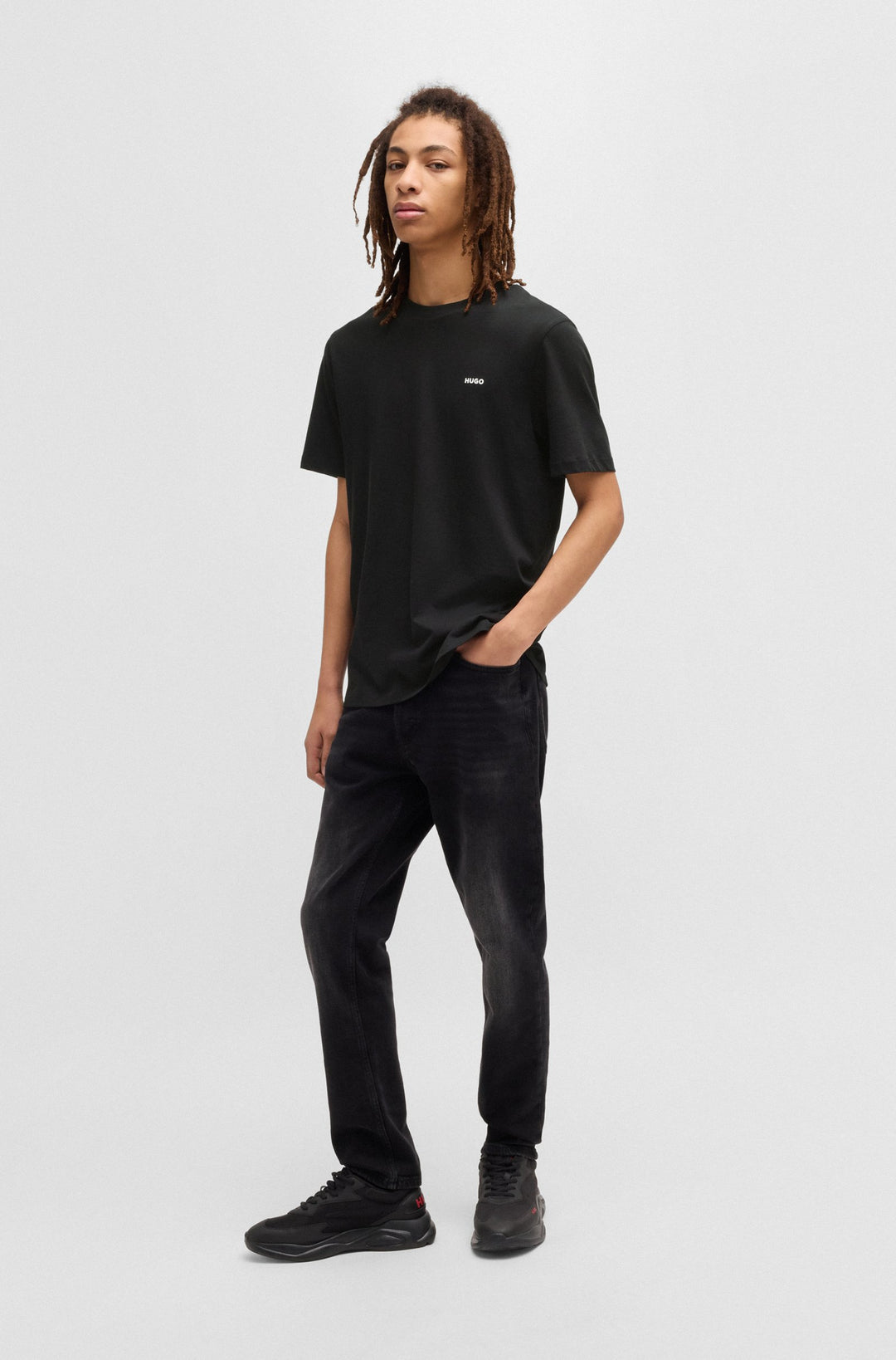 HUGO T-Shirts Regular Fit - DERO222 50466158Concorde Fashion#color_black-001