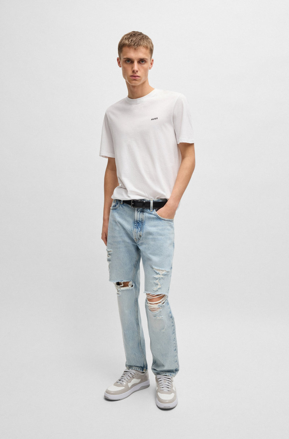 HUGO T-Shirts Regular Fit - DERO222 50466158Concorde Fashion#color_white-100