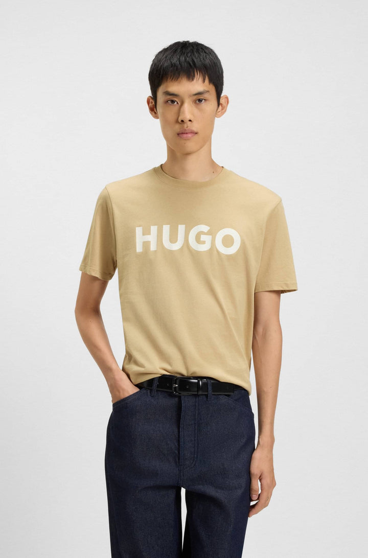 HUGO T-Shirts Regular Fit - DULIVIO 50467556- Concorde Fashion#color_beige-269