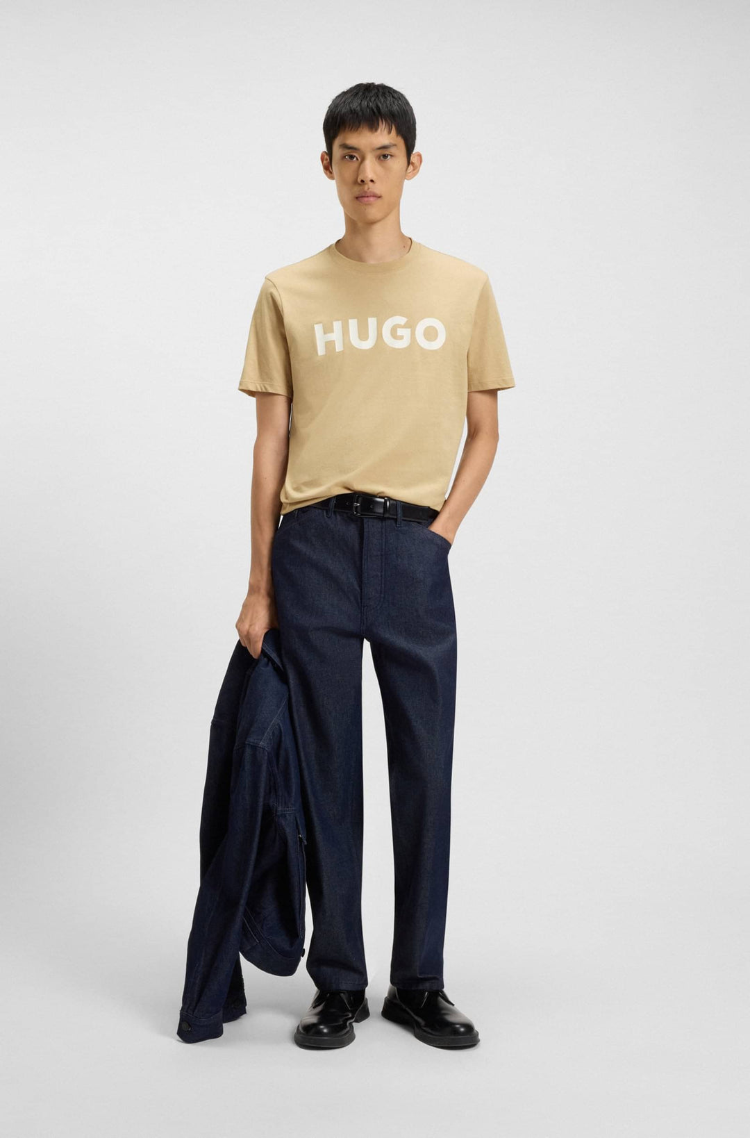 HUGO T-Shirts Regular Fit - DULIVIO 50467556- Concorde Fashion#color_beige-269