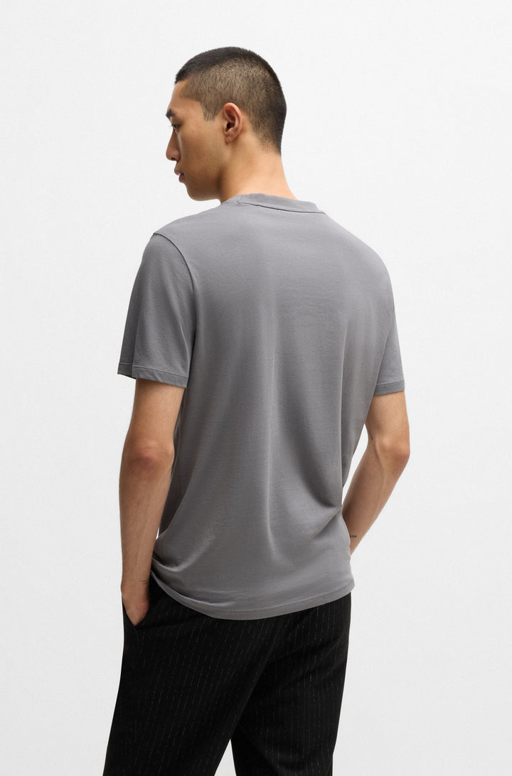 HUGO T-Shirts Regular Fit in Cotton - DULIVIO 10229761 01-50467556- Concorde Fashion#color_grey-034