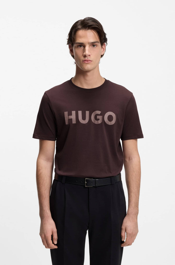 HUGO T-Shirts Regular Fit - DULIVIO 50467556- Concorde Fashion#color_brown-249