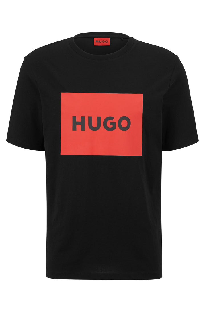 HUGO Regular Fit T-Shirts in Cotton - DULIVE222 10229761 01-50467952- Concorde Fashion#color_black-001