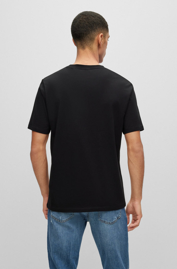 HUGO Regular Fit T-Shirts in Cotton - DULIVE222 10229761 01-50467952- Concorde Fashion#color_black-001