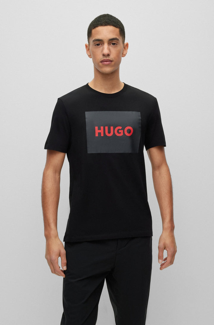 HUGO Regular Fit T-Shirts in Cotton - DULIVE222 10229761 01-50467952- Concorde Fashion#color_black-007